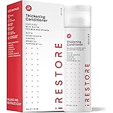 iRESTORE Biotin Hair Conditioner for Damaged Dry Hair - Good for Fine Hair Growth, Volumizing Thickening Conditioner with Ginseng & Argan Oil to Moisturize, Pair With Hair Loss Shampoo
