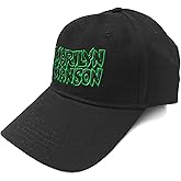 Marilyn Manson Baseball Cap Band Logo Say10 Official Black Strapback