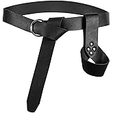 Medieval Belt with Sword Sheath, Leather Viking Belt and Frog Sword Scabbard Set, Renaissance Pirate Holster
