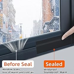 ZOMPAGO Strong Adhesive Cloth Weather Stripping