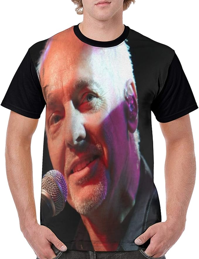 JGHFSF Peter Frampton Man's T-Shirt Men's Casual Crew Neck Short Sleeve Tee Summer Soft Tops 