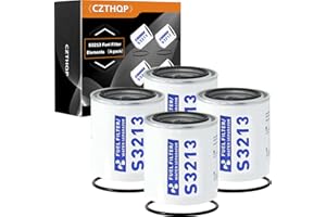 CZTHQP 4PCS S3213 Fuel Water Separator Filter Elements, Marine Fuel Filter Elements Compatible with Yamaha Mercury Racor Sierra Suzuki Outboard, Replaces# S3213, 18-17928, 35-809097, 35-60494-1