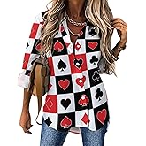 Womens Long Sleeve Collared Shirts, Fashion Button Down Tops Casual Loose V Neck Shirt Tops