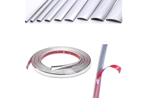 16.4ft Self Adhesive Car Decorative Strip Chrome Car Side Body Trim Strip, Scratch-Proof DIY Moulding Trim Strip Line Decorat