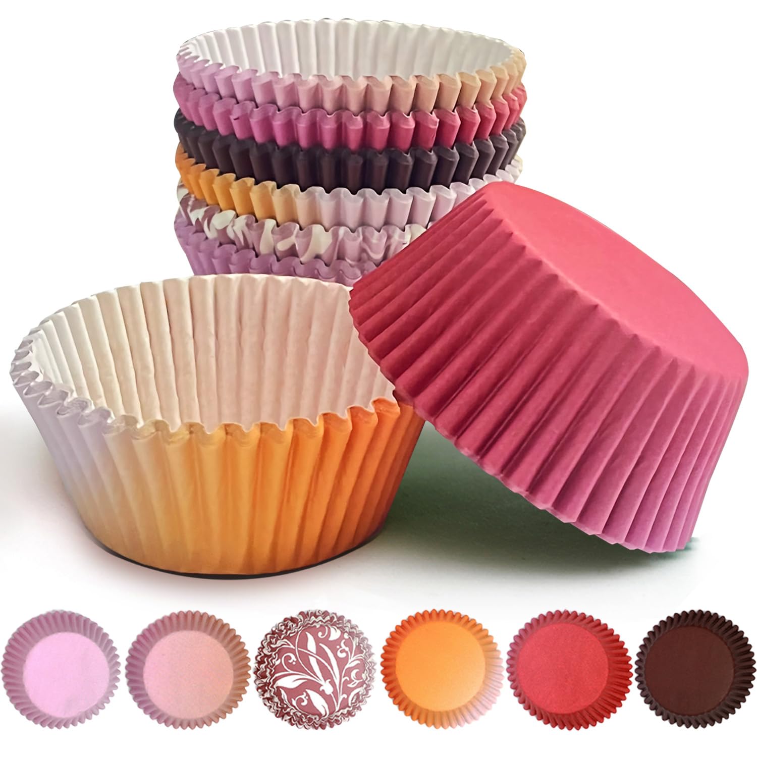 qiqee 300-Count Cupcake Liners Standard Cupcake