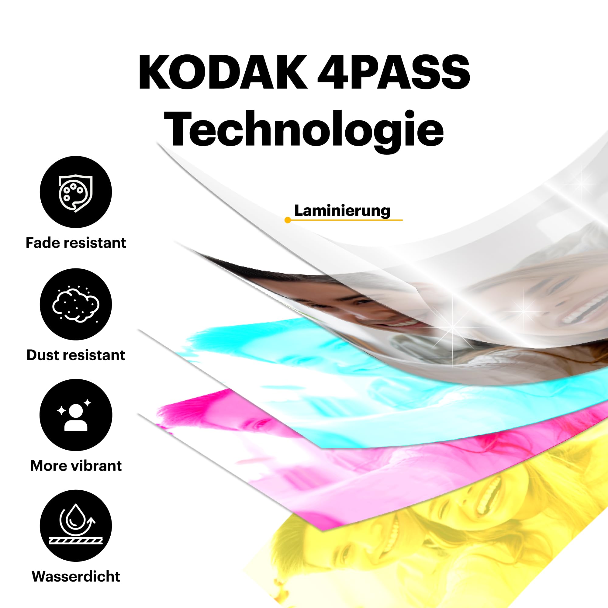 KODAK Mini 2 Retro 5,3 x 8,6 cm tragbarer Fotodrucker, 38 Blatt, Bluetooth-Smartphone-Drucker für iPhone und Android, sofortige Farbdrucke, 4-Pass-Farbsublimation 2