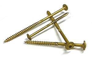 Big Timber CTX154 T-30#15 x 4" Construction Lag Screw Knurled Shank Type-17, Bronze, (400per Pack)