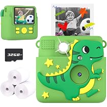 Amazon.com: Sueseip Cámara instantánea para niños, grabación de ...