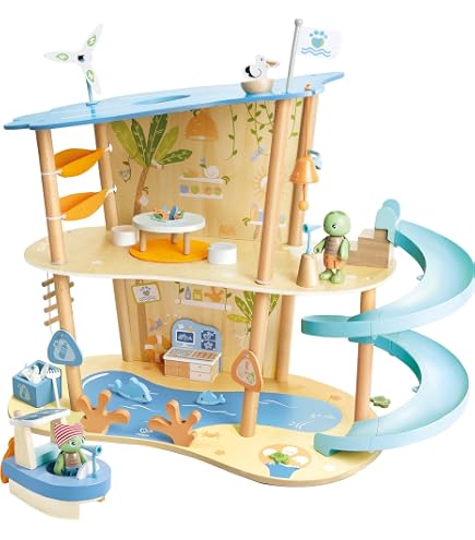 Hape Kayl & Wai Ocean Rescue Play Set - Sustainable Toys, Turtle Figurines, Rescue Accessories - View #9
