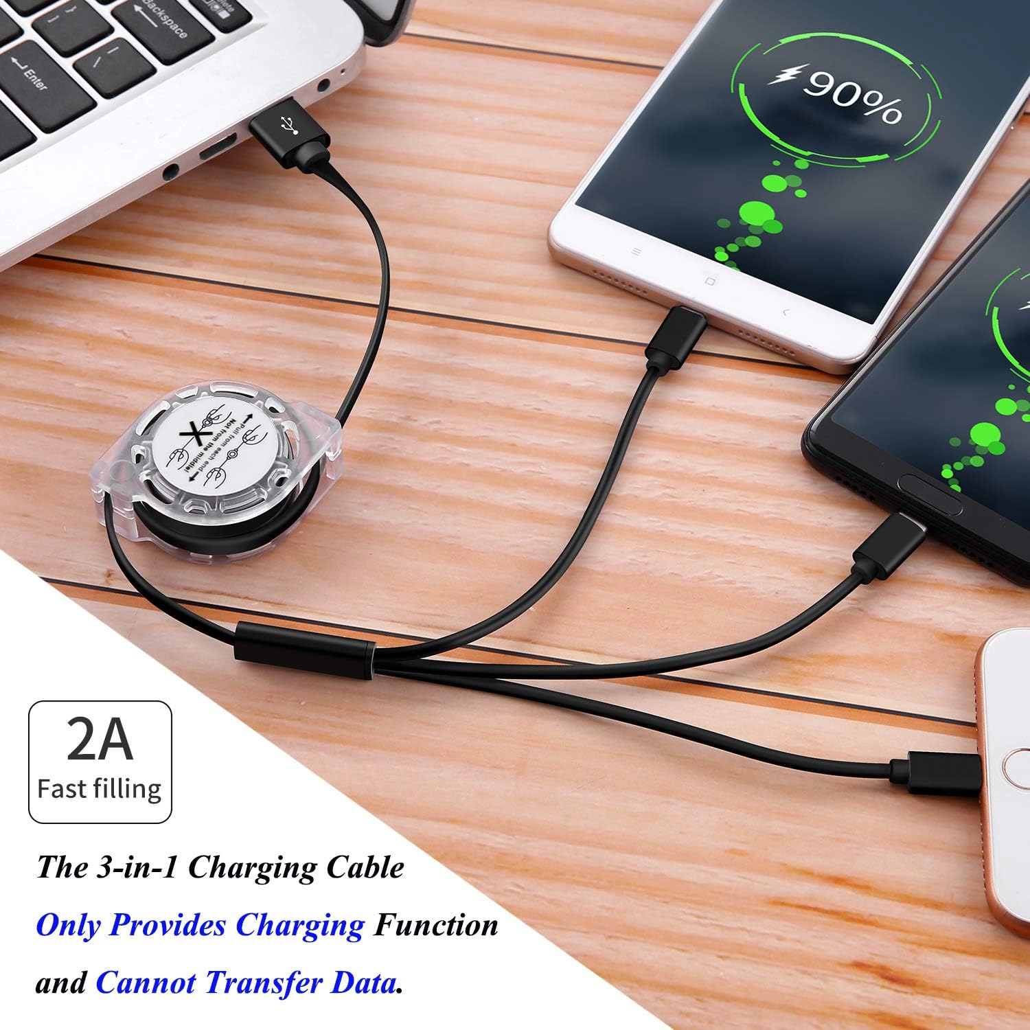 Multi Charger Cable 1M/3A/2Pack - Image 3