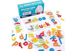 Montessori Wood Spelling Words Game Letter Recognition Puzzle STEM Early Educational Toy for Boys Girls English Enlightenment