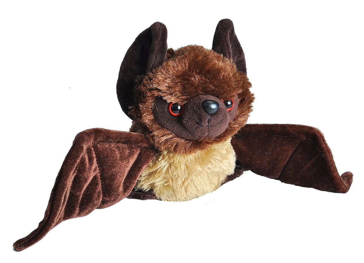 Wild Republic Bat Plush, Stuffed Animal, Plush Toy, Gifts for Kids, HUG