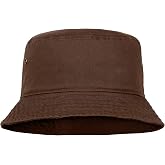 Falari Men Women Unisex Cotton Bucket Hat 100% Cotton Packable for Travel Fishing Hunting Summer Camp