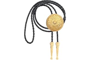 Jeilwiy Bolo Tie for Men, Western Bolero Tie Cowboy Ties Native American Cowgirl Bolo Tie Accessories for Men Women