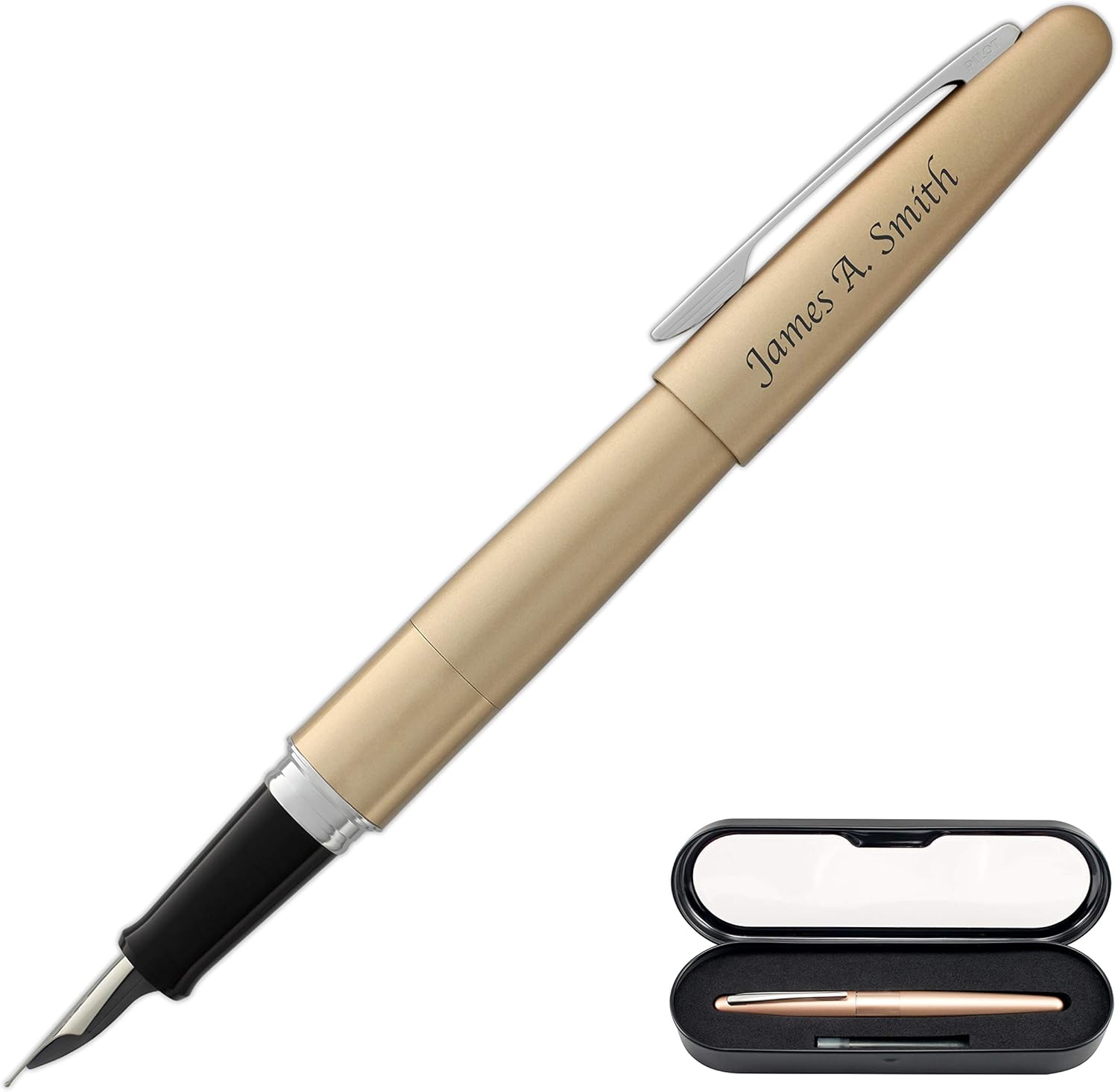 Engraved/Personalized Pilot Metropolitan 'Gold' Fountain