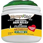 Hempvana Platinum Arthritis Pain Relief Gel, 4X More Hemp, Platinum-Strength Enriched w/4X Hemp Seed Oil, AS SEEN ON TV, Non-Greasy, Targeted Long-Lasting Arthritis Relief, Works Fast