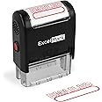 ExcelMark emailed Self Inking Rubber Stamp - Red Ink