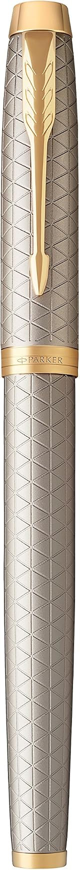 Parker IM Fountain Pen Premium Warm Silver Fine Nib Gift Box view 4