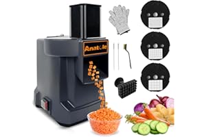 Anatole Electric Vegetable Dicer Commercial Food Processor Multifunctional Veggie Chopper Professional Heavy Duty Fruits Cutt