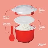 Sistema Microwave Rice Cooker & Round Container Set 2.6L 915ml BPA-Free view 2