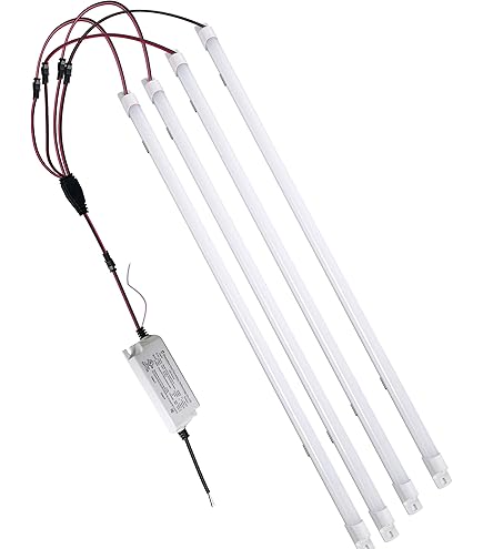 1-40 X2 ＆ LED Retrofit kit セット jimwhen 4FT Magnetic Mount LED Retrofit Kit,54W, 5000K,2x4 FT led