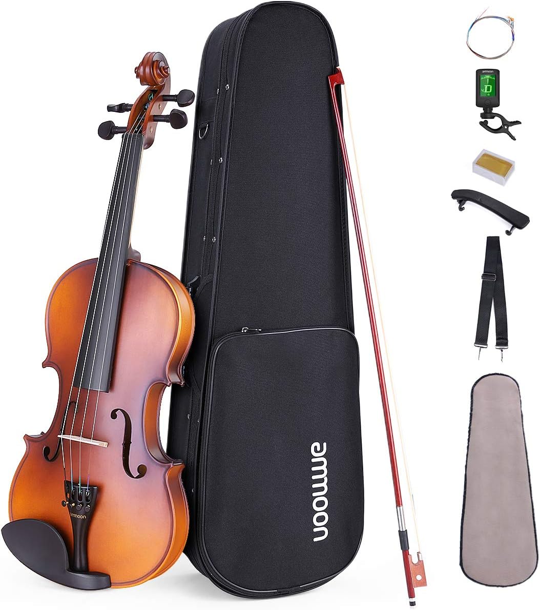 Matte Acoustique Violon Blanc Pin Plateau Buffet Erable Buffet Acajou Avec Etui De Transport Epaule Reste Accordeur Cordes Amoon Violon 1 4 Violons Instruments A Cordes