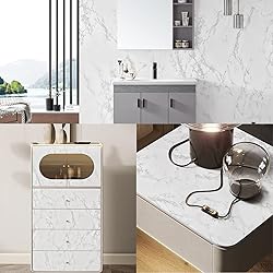 practicalWs Marble Paper Granite Gray/White Roll