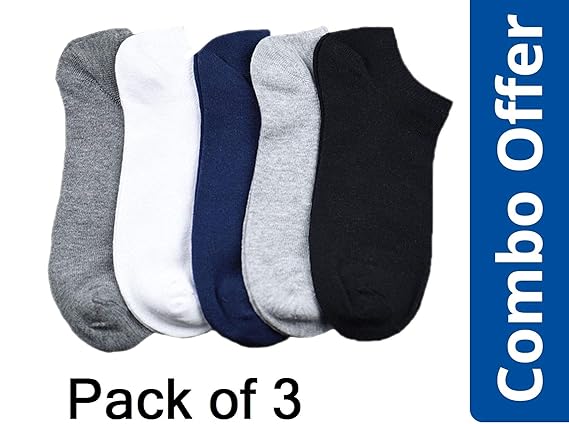 Relax Your Feets Men's Solid Ankle Length Socks