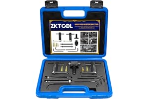 ZKTOOL GM245 Fuel Injector Rail Assembly Remover Tool Fuel Injector Seals Install Replace Tools Set Compatible with Cadillac Saturn Pontiac Chevrolet Subaru 6706 EN-49248 EN-49245 EN-51105 18683AA000