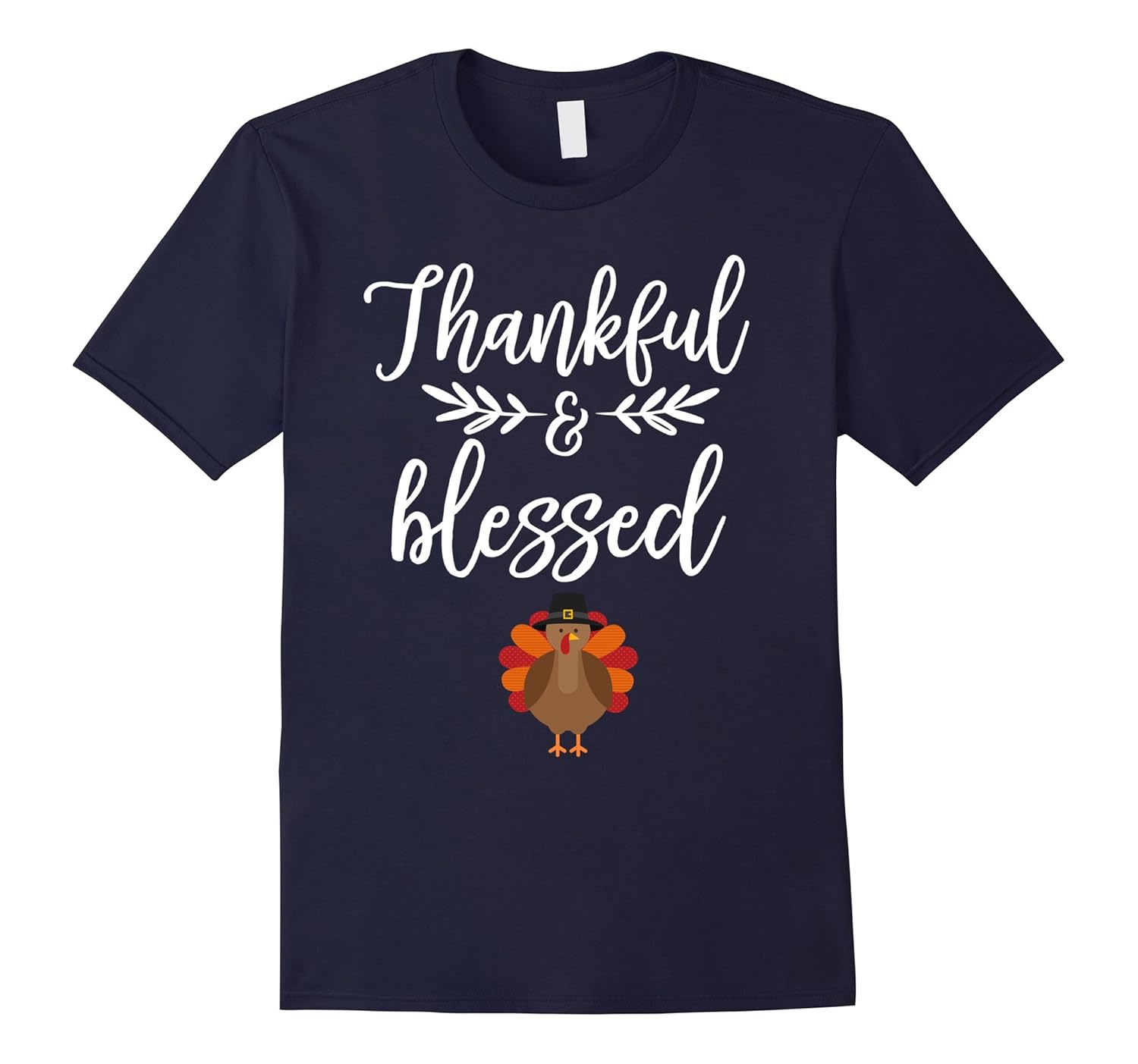 Thankful Blessed Thanksgiving T-shirt-ANZ