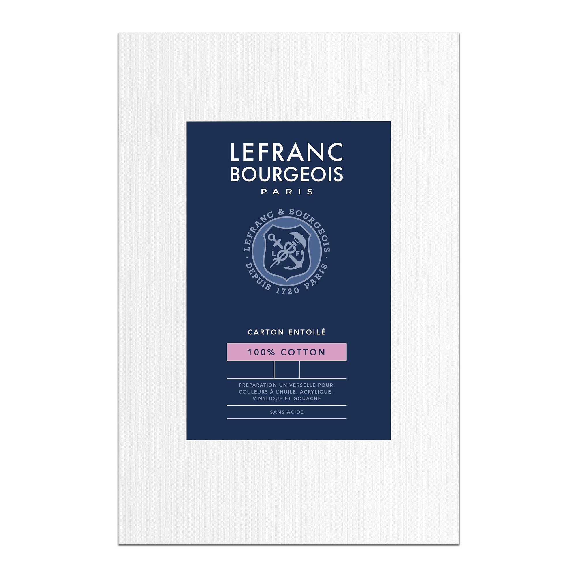 Lefranc and Bourgeois painting board, cotton, white, Cotton, White, 24 x 30 x 0,6 cm