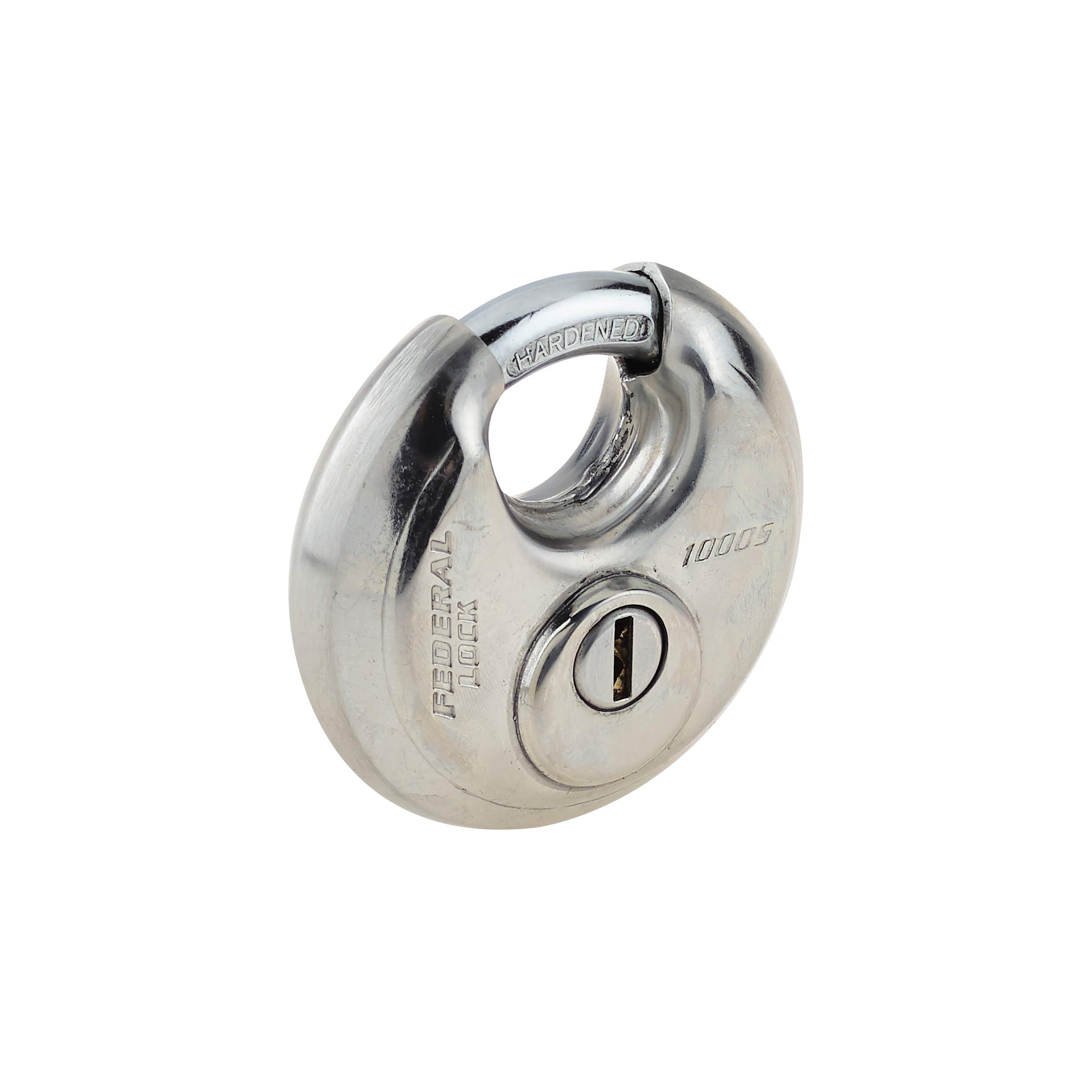Federal Stainless Steel Round Discus Padlock 70mm