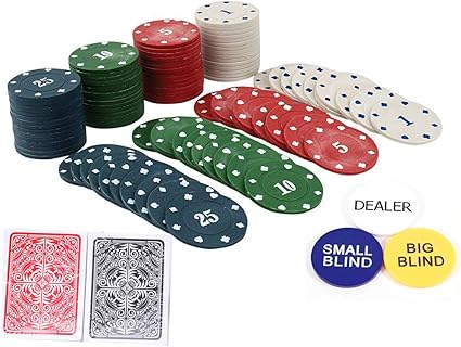 Styleys Round Plastic Poker Chips Set (100 - Plastic)