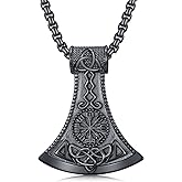 KoyeKei Viking Necklace for Men 925 Sterling Silver Viking Norse Pagan Jewelry Gifts for Women