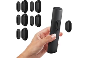 Nearockle 5 Pack Magnetic Remote Control Holder Wall Mount, Upgraded No Drill Self-Adhesive Organizer TV Remote Holder for Bed, Fan, RV Accessories (Black)