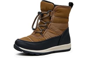 EasyStar Girls Boys Winter Cold Weather Warm Easy on off Water Resistance Snow Boots