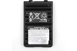 elxjar 7.2V 1800mAh NiMH Battery Replacement for Yaesu Vertex FNB-83 FNB-V94 FNB-V57 FNB-64 FT-60R VX-150 VX-160 VX-170 VX-180 VX-410 VX-420 VX-420A FT-270 Two-Way Radios