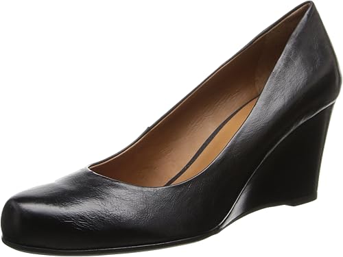franco sarto black wedge pump