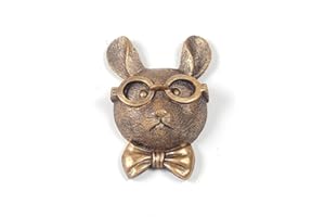 Joogour Head Wall Mount Decor,Resin Animal Sculptures，Art Deco Wall Hanging Decoration for Living Room Bedroom Officeroom Gift (Rat)