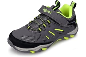 Eggseed Boys Hiking Shoes Kids Sneakers Outdoor Waterproof Athletic Running Slip Resistant Comfortable (Little/Big Kids)