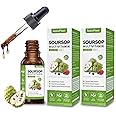 Organic Soursop Bitters Liquid Drops with Vitamin B6, C, D3 Soursop Multivitamin Liquid for Gut Detox Bone Health & Immune Boost Daily Health Support Gluten-Free Vegan & Organic - 4 Fl Oz, 120 ml