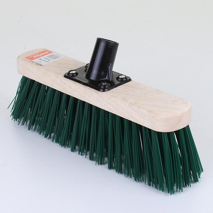 Marko Homewares Broom Sweeping Brush Soft Stiff Head PVC Outdoor Yard