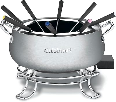 Cuisinart CFO-3SS Electric Fondue Maker Stainless Steel 3-Quart Brushed Finish