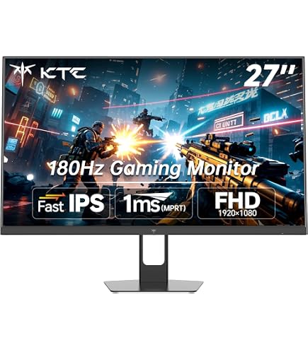 Amazon.com: KTC 27 Inch Gaming Monitor 180Hz, Full HD 1920x1080