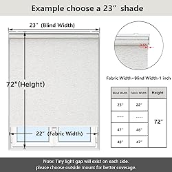 Cordless Roller Shades Blackout Blinds for Windows
