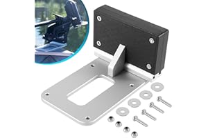 DEARGOODAY Universal Transom Trolling Motor Mounting Bracket for Kayaks/Kayak Marine Board Backing Plate Mount Bracket for Clamp-on Electric Trolling Motors