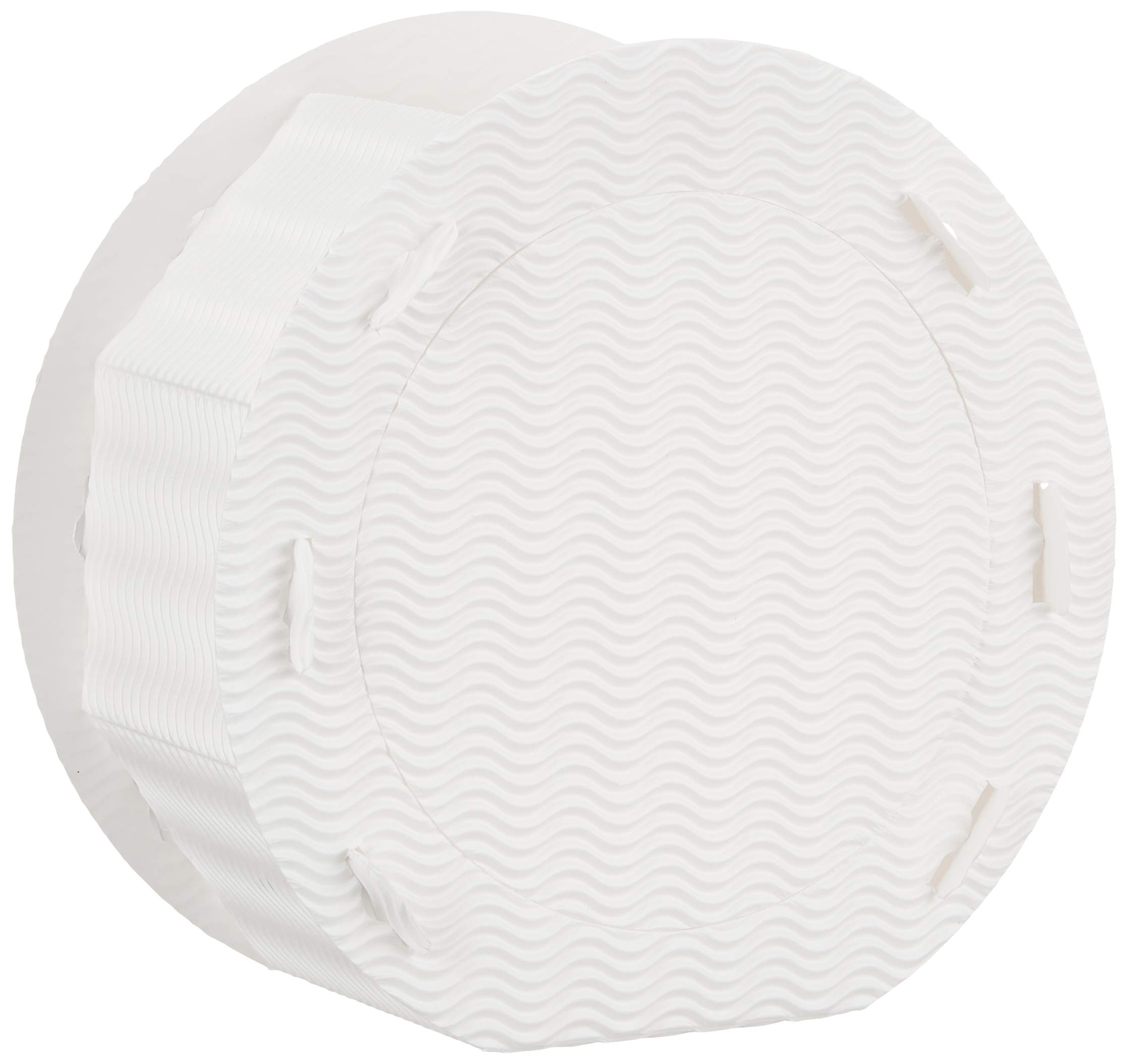 HEYDA 1026369904 Lantern Cut Round 22 x 12 cm White MDF Pack of 10