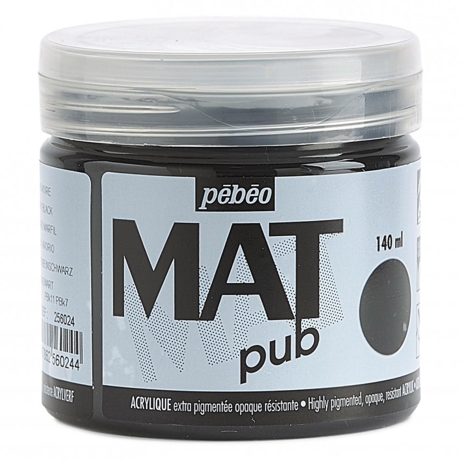 PEBEO Mat Pub 140ml Ivory Black, 256024