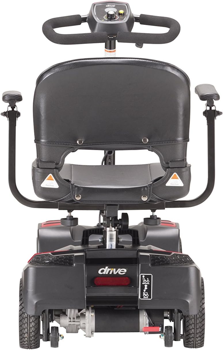 Drive Medical Spitfire Scout 4 Compact Travel Scooter, 4-Wheel, Red/Blue: Kitchen & Dining