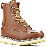 Defencas Men's SureTrack 6" & 8'' Leather Soft Toe Work Boot for Men, Welt Construction, Oil/Slip Resistant, Wedge Sole, Moc Toe Men's Work Boots, EH, 84994 & 86994